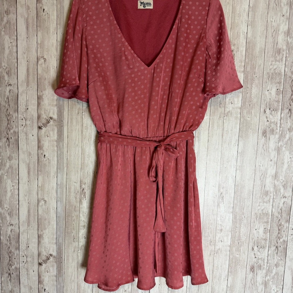 Show Me Your Mumu Anastasia Polka Dot Dress Medium - Picture 3 of 7